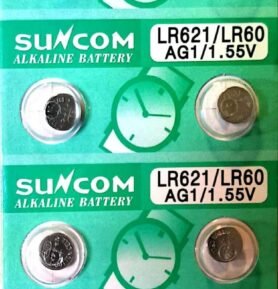 SUNCOM AG1 alkaline knoflíková baterie 10ks