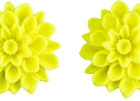 Flowerski Náušnice Light yellow, 1 pár