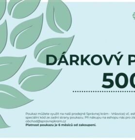 Správnej krám Dárkový poukaz 500,-