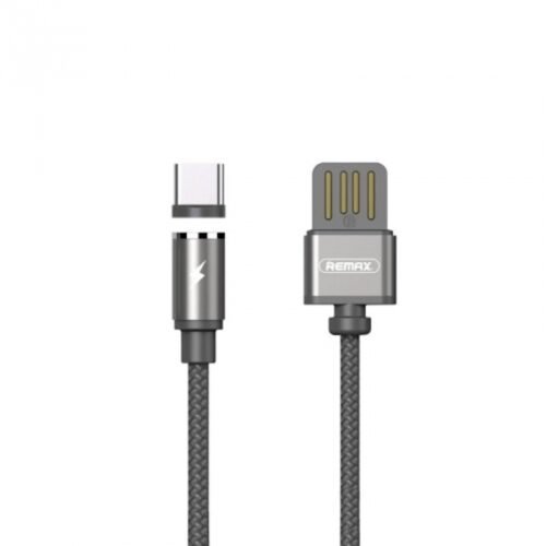USB-C datový kabel s LED light magnetický Remax RC-095a Černý