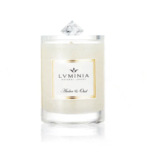 Luminia Přírodní vonná svíčka Amber & Oud, 90g
