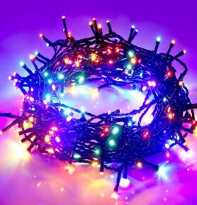 DENR Vánoční světelný řetěz 100 LED Barva: Červená