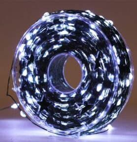 DENR Venkovní vánoční mikrořetěz 1000 LED, 100m Barva: Studená bílá