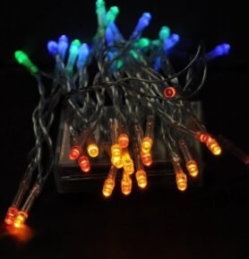 DENR Vnitřní vánoční řetěz 20 LED na baterie, různé barvy R17-61 Barva: Studená bílá