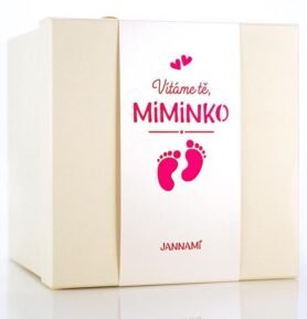 Jannami MimiBox - prázdný dárkový box s hračkou Růžový box - holčička
