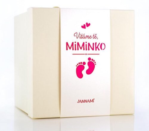 Jannami MimiBox - prázdný dárkový box s hračkou Růžový box - holčička