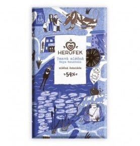 Herůfek Čokoláda tmavá mléčná 54% Maya Mountain Cacao BIO, 50g