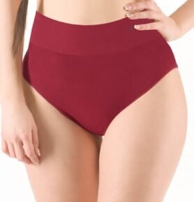 Dámské kalhotky klasické s vysokým pasem GINA Bamboo 00036P brandy M/L