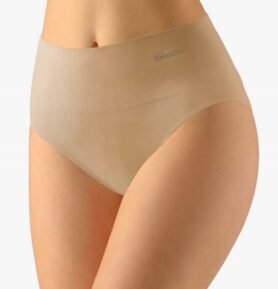 Dámské kalhotky klasické se širokým bokem GINA Bamboo 00039P béžová L/XL