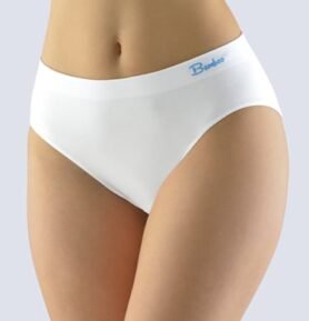 Dámské kalhotky klasické GINA Bamboo 00041P bílá dunaj L/XL