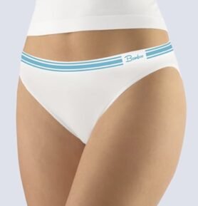 Dámské kalhotky klasické s úzkým bokem GINA Bamboo 00044P bílá dunaj L/XL