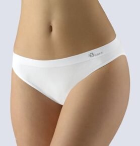 Dámské kalhotky klasické s úzkým bokem GINA Bamboo 00046P bílá L/XL