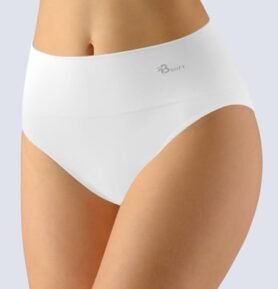 Dámské kalhotky klasické se širokým bokem GINA Bamboo 00048P bílá L/XL