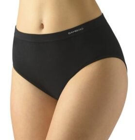 Dámské kalhotky klasické GINA Bamboo 01002P černá M/L