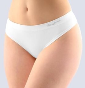 Dámská francouzská tanga GINA Bamboo 04026P bílá L/XL
