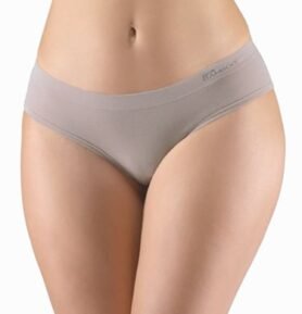 Dámské kalhotky francouzské GINA Bamboo 04027P šedohnědá M/L