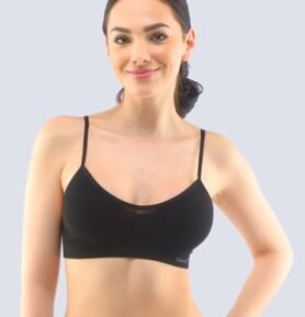 Dámský top s úzkými ramínky GINA 07010P černá L/XL