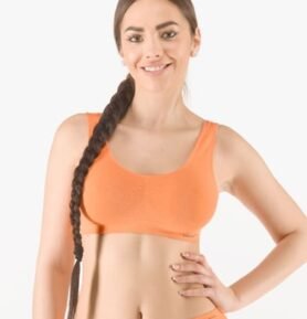 Dámská podprsenka se širokými ramínky GINA 07011P tm. lososová S/M