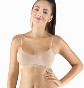 Dámský top s úzkými ramínky GINA 07015P béžová S/M