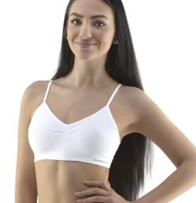 Dámský top s úzkými ramínky GINA 07015P bílá S/M