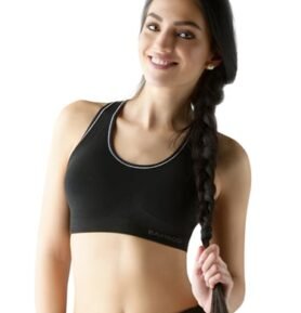 Dámská sportovní vyztužená podprsenka GINA 07018P černá L/XL