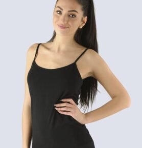 Dámská prodloužená košilka GINA 08029P černá L/XL