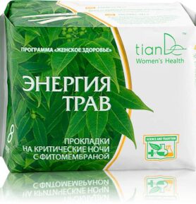 TianDe Noční menstruační vložky Energie bylin