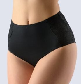 Dámské kalhotky klasické vyšší bok GINA 10204P černá M/L