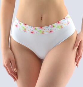 Dámské kalhotky klasické GINA 10243P bílá muškátová M/L