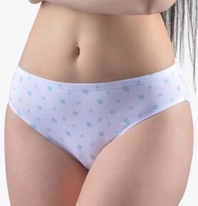 Dámské klasické kalhotky GINA 10281P bílá aqua M/L
