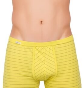 Pánské boxerky Body&Soul 10/1-13/315 FABIO žlutá XL