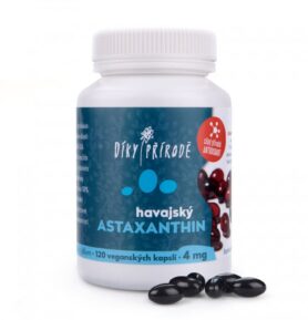DÍKY PŘÍRODĚ Havajský astaxanthin Vegan Balení: 6 mg astaxanthinu / 120 kapslí