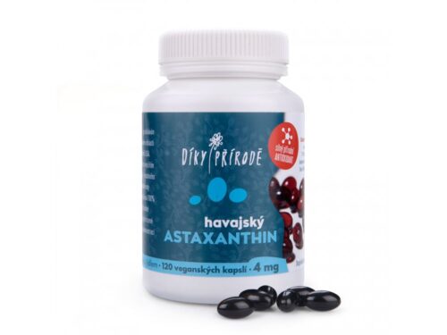DÍKY PŘÍRODĚ Havajský astaxanthin Vegan Balení: 6 mg astaxanthinu / 120 kapslí