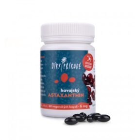 DÍKY PŘÍRODĚ Havajský astaxanthin Vegan Balení: 6 mg astaxanthinu / 60 kapslí