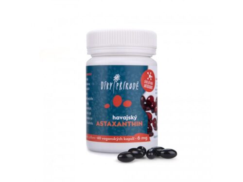DÍKY PŘÍRODĚ Havajský astaxanthin Vegan Balení: 6 mg astaxanthinu / 60 kapslí