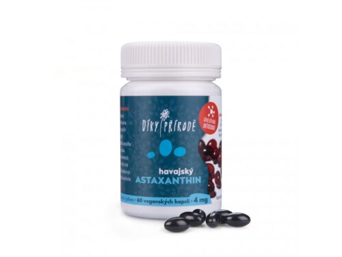 DÍKY PŘÍRODĚ Havajský astaxanthin Vegan Balení: 4 mg astaxanthinu / 60 kapslí