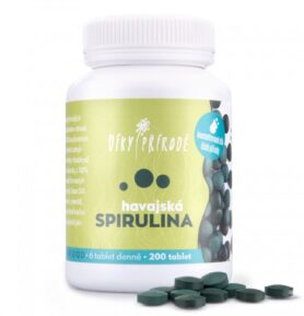 DÍKY PŘÍRODĚ Havajská spirulina Balení: 200 tobolek