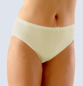 Dámské kalhotky klasické GINA 11044P žlutobílá 3XL/4XL