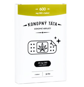 KONOPNÝ TÁTA CBD NÁPLASTI 600 mg