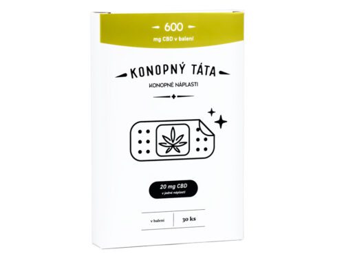 KONOPNÝ TÁTA CBD NÁPLASTI 600 mg