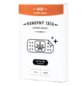KONOPNÝ TÁTA CBD NÁPLASTI 1000 MG