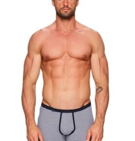 Pánské boxerky Body&Soul 10/1-13/206P FABIO modrá tmavá XL