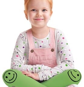 Dívčí punčocháče Smiley KNITTEX bílá 122/128
