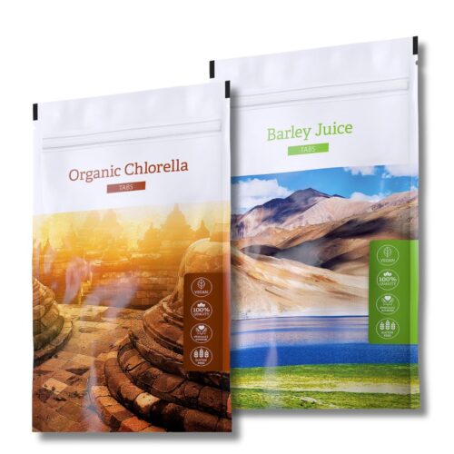 Energy Organic chlorella + Barley Juice Tabs.