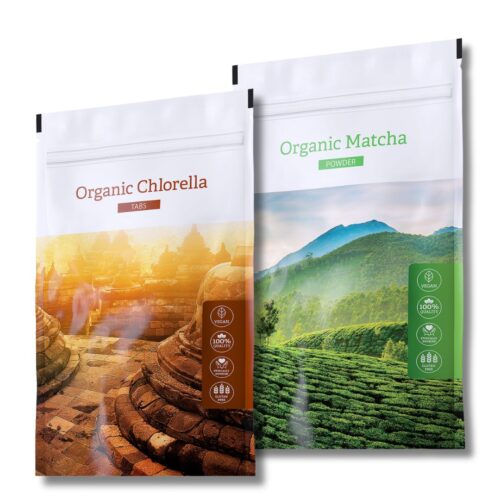 Energy Organic chlorella + Organic Matcha Powder