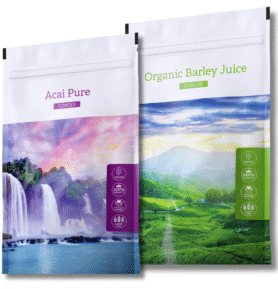 Energy Acai Pure Powder +Organic Barley Juice Powder