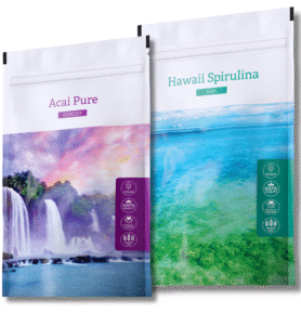 Energy Acai Pure Powder + Hawaii SpirulinaTabs.