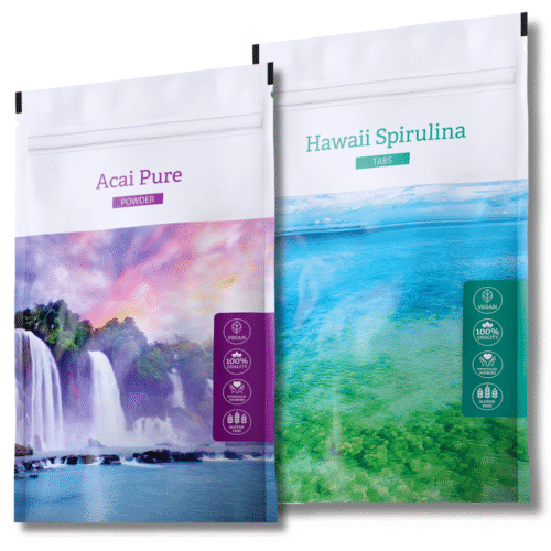 Energy Acai Pure Powder + Hawaii SpirulinaTabs.