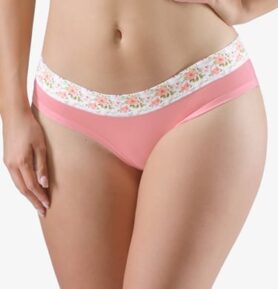 Dámské francouzské kalhotky GINA 14161P starorůžová maracuja L/XL