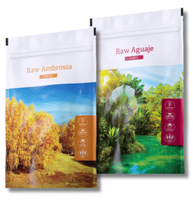 Energy Raw Ambrosia + Raw Aguaje caps.